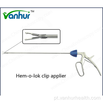 Aplicação de instrumento laparoscópico Hem-O-Lok Clip Applier